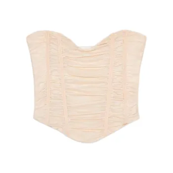 ZARA Strapless Top Women's Light Pink