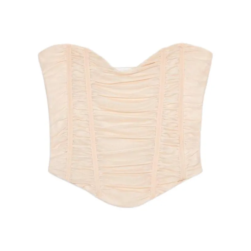 ZARA Strapless Top Women's Light Pink-0