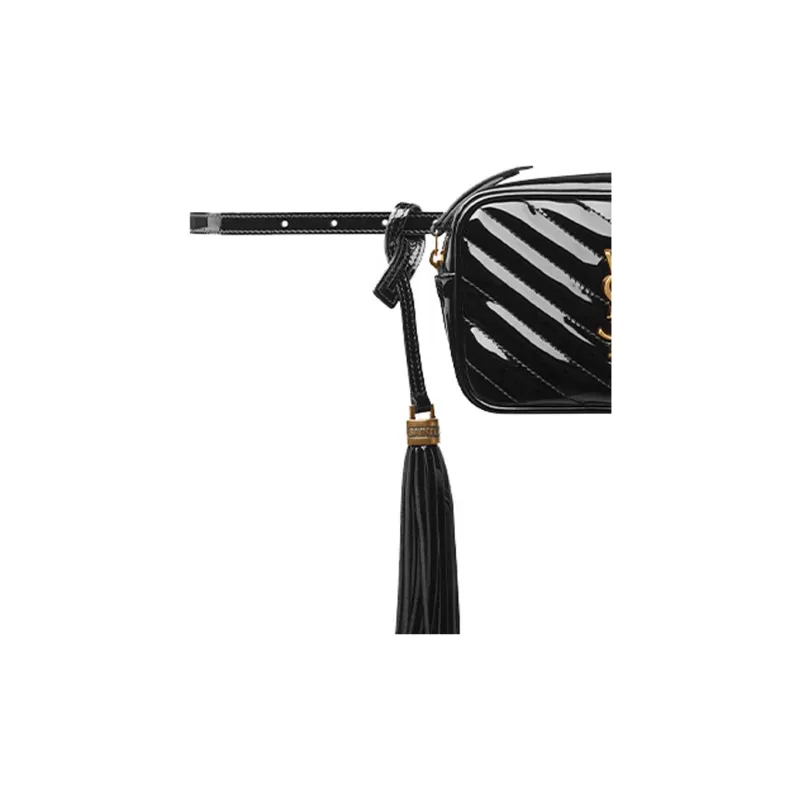 SAINT LAURENT LOU Calfskin Fanny Pack Women's Black-1