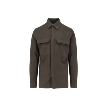 RICK OWENS Fleece Textured Work Shirt