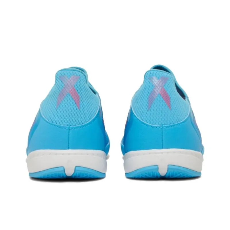 Adidas X Speedflow.3 IC/IN Anti Slip Wear Resistant Soccer Shoes Unisex Blue-3