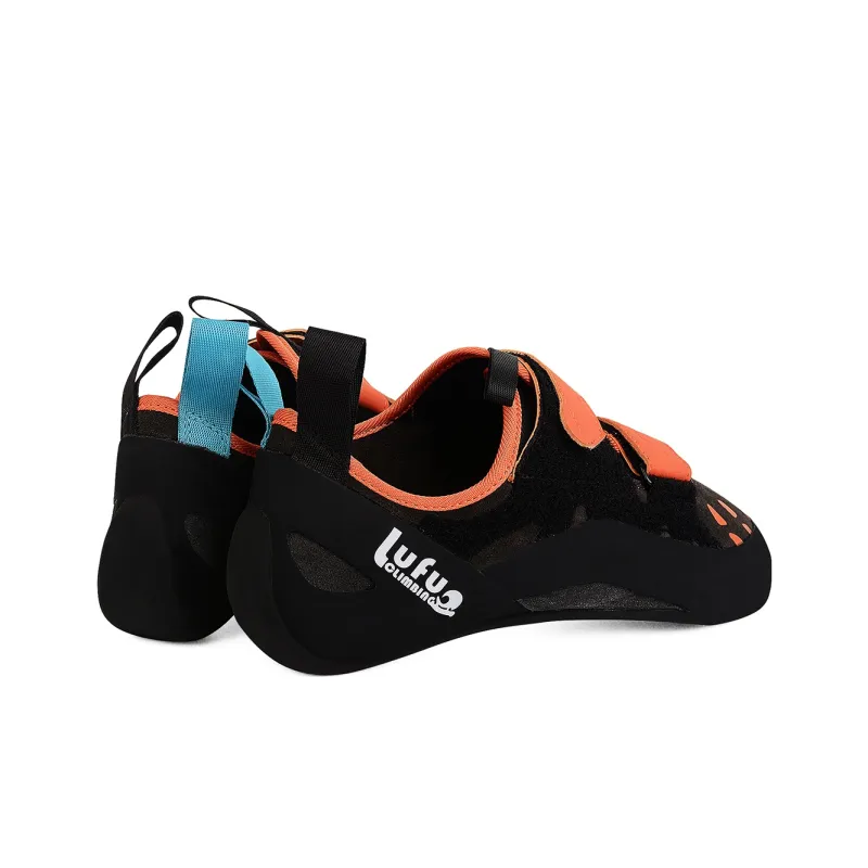Land Axe Abrasion Resistant Slip Resistant Low Top Rock Climbing Shoes Unisex Orange-4