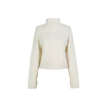 LILIXIUKE Cashmere Sweater Women's Raw White