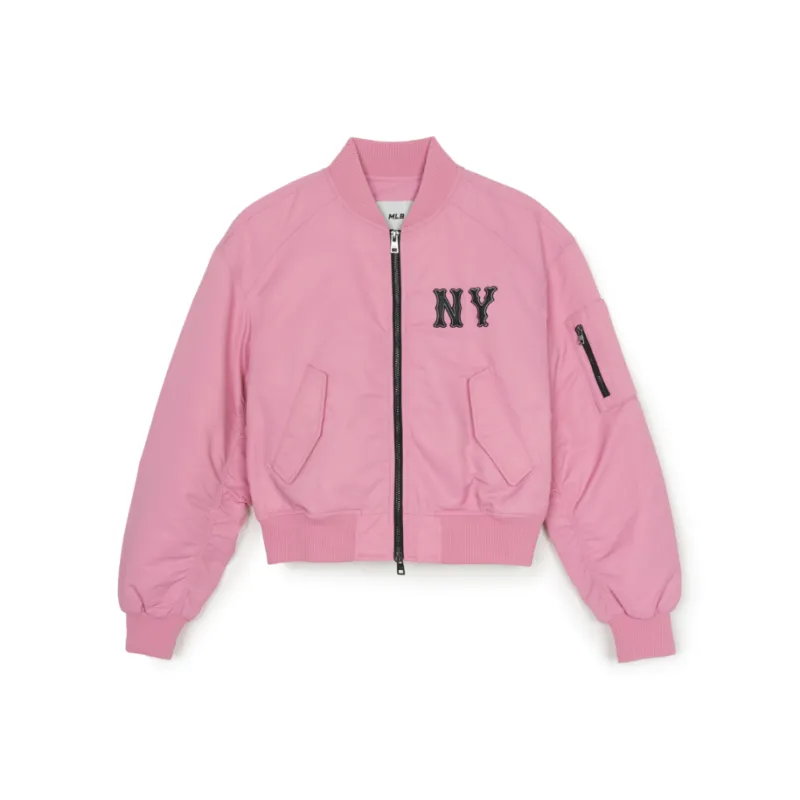 MLB Basic New York Yankees Jacket Women's All Over Print Pink-0