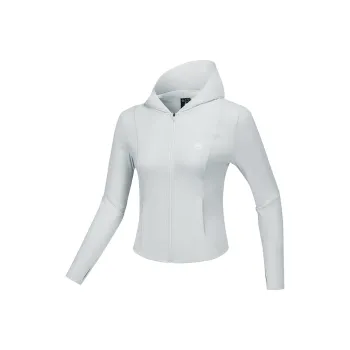 Skechers Sports Lifestyle Collection GODRI Jackets Coats Women's Oyster Gray