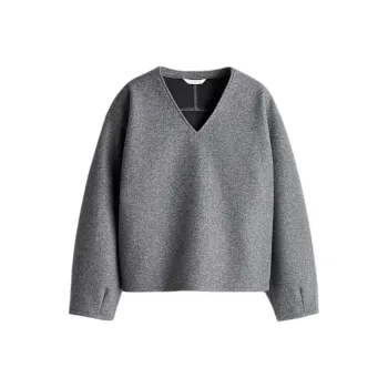 H&M Sweatshirt Women's Mixed Gray