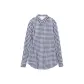 Blue White Plaid Fleece-Lined