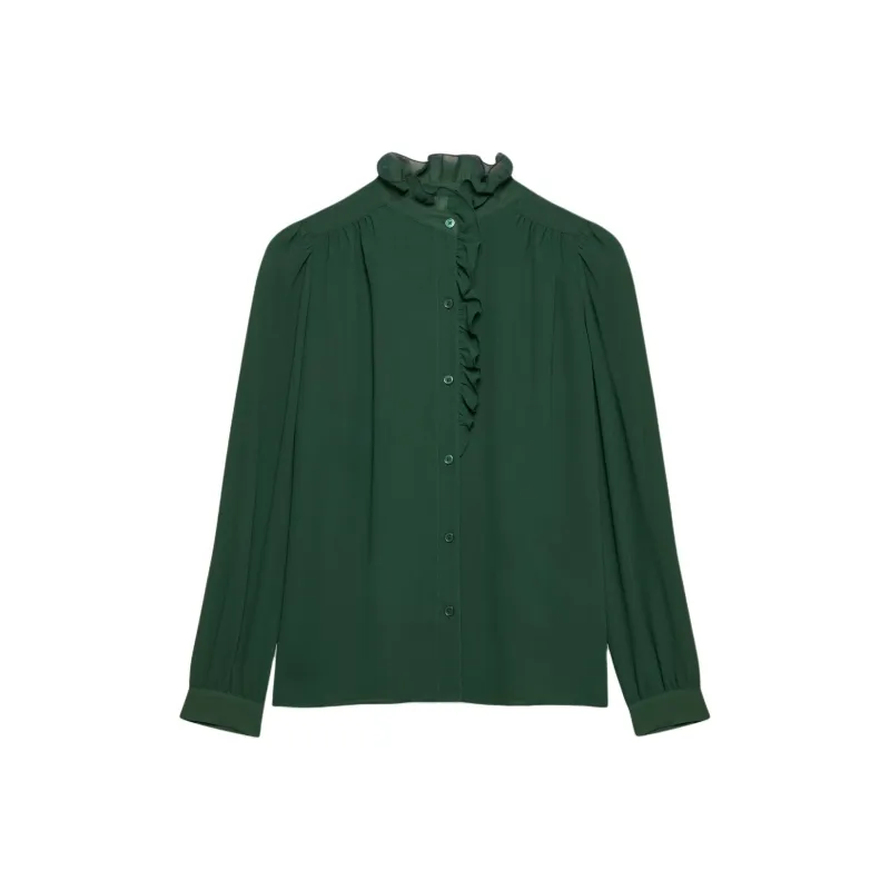 ARITZIA Wilfred Valentina Blouse Shirt Women's Stonepine Green-0