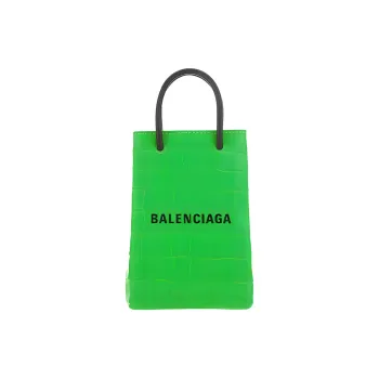 Balenciaga Cow Leather Shopping Bag, Crossbody Handbag, Crossbody Bag, Cell Phone Pouch Women's Green