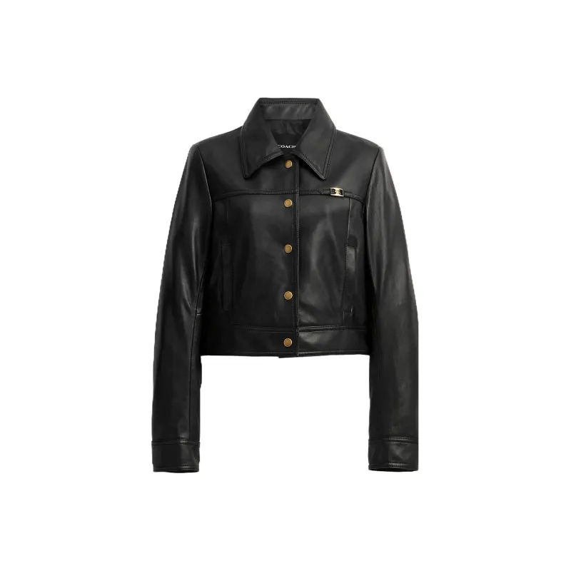 COACH SS23 Jackets Coats Women's Black-0
