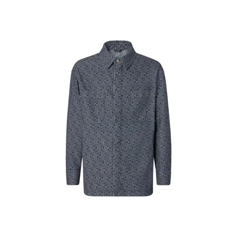 FENDI SS25 Denim Jacket Men's Blue-0