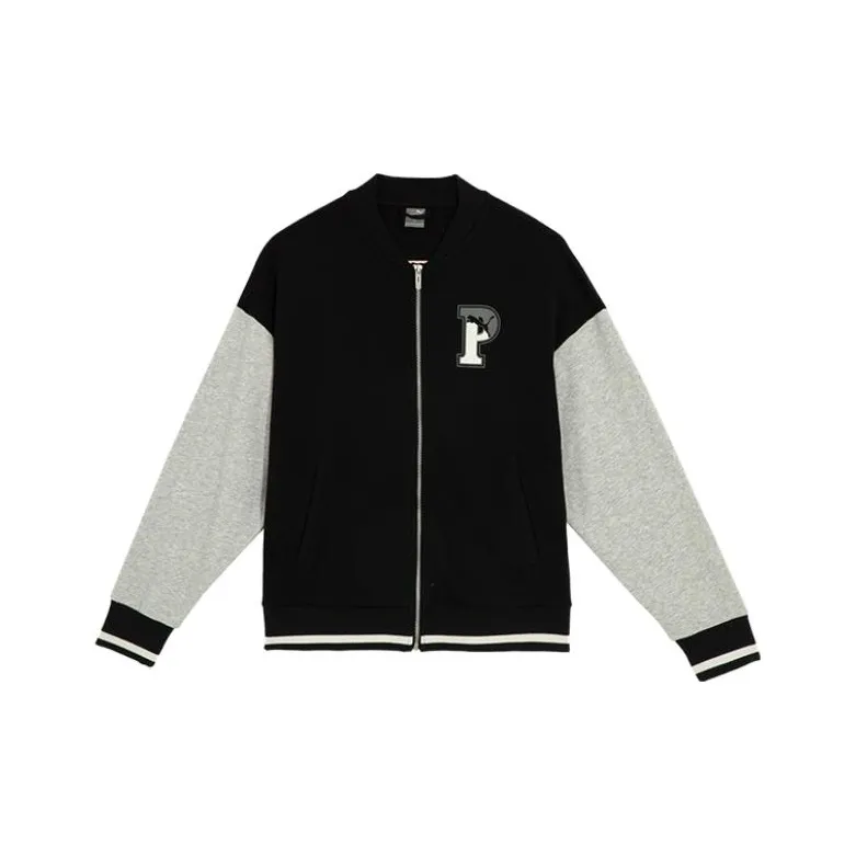 PUMA SQUAD TRACK Jacket Women's Black/Gray-0