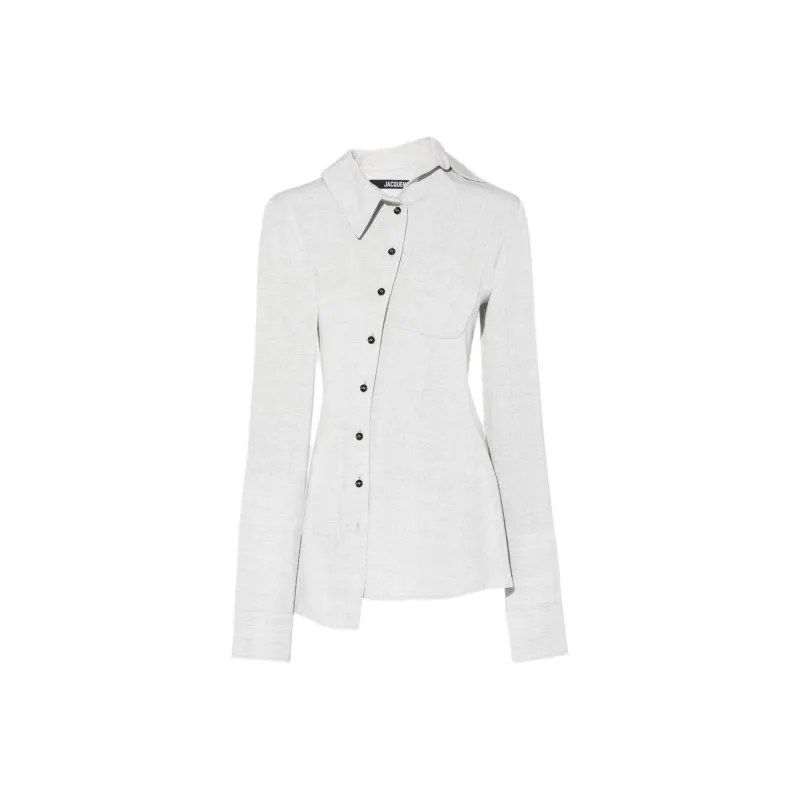 Jacquemus La Chemise Pablo Asymmetric Shirt-0