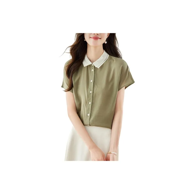 La Chapelle Shirt Women's Olive Green-0