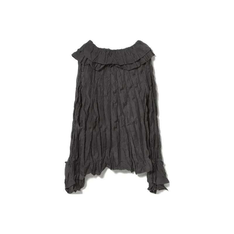 Beams Shirt Women's Charcoal Black-0