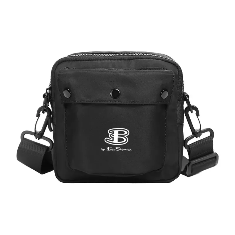 BEN SHERMAN Oxford Crossbody Bag, Shoulder Bag Unisex Black-0