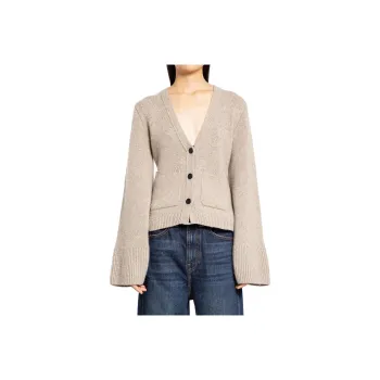 KHAITE Scarlet V Neck Cardigan