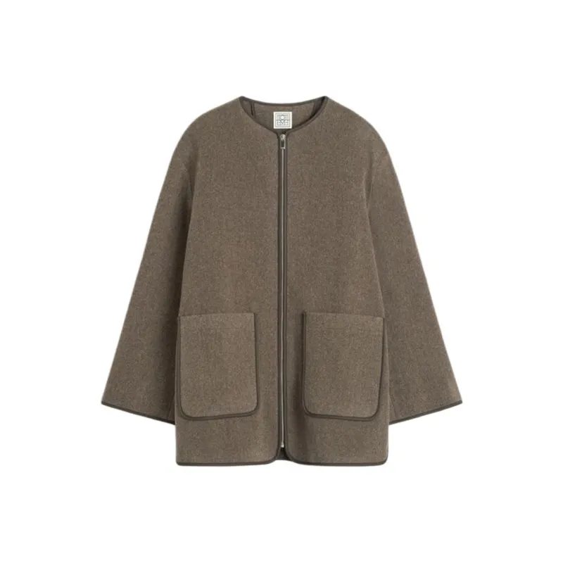 TOTEME Pocket Detailed Zip Up Jacket-0