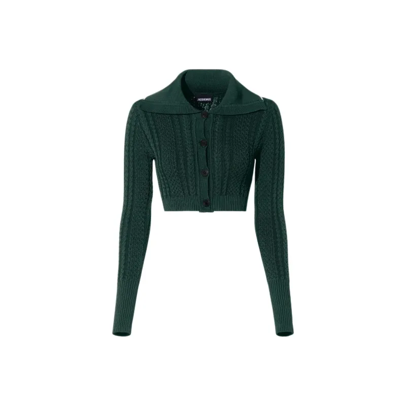 Jacquemus Bela Cropped Knit Cardigan-0