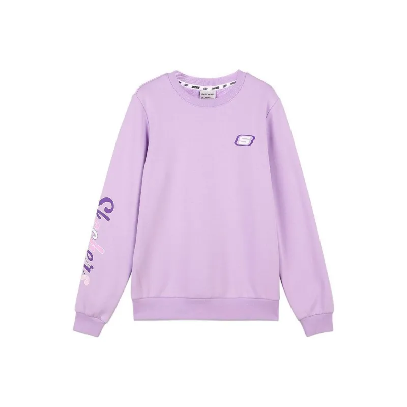 Skechers Colorful Sweatshirt Women's Lavender-0