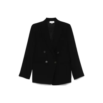 VINCE Crepe Double breasted Blazer