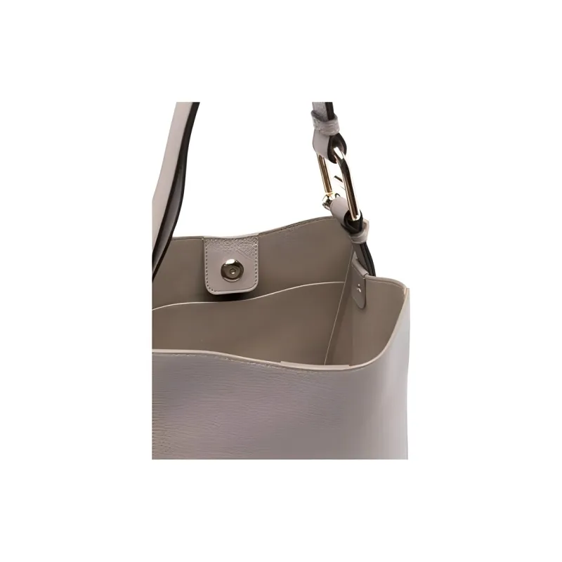 Furla Calfskin Bucket Bag, Shoulder Bag Small Size Women's Plaster-3