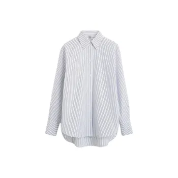 TOTEME SS25 Shirt Women's White/Blue