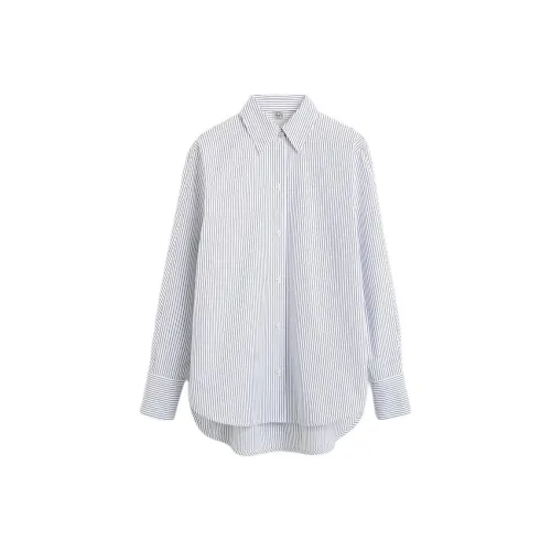 TOTEME SS25 Shirt Women's White/Blue