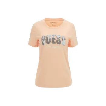 GUESS T Shirts Women's Pink