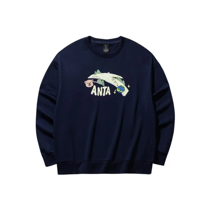 Anta Sports Life Collection Sweatshirt Women's Maya Blue-0