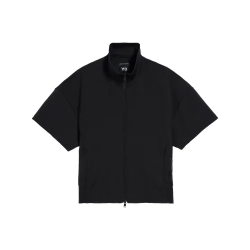 Y 3 Free Shipping With AdiClub Y 3 3 Stripes Short Sleeve Track Top