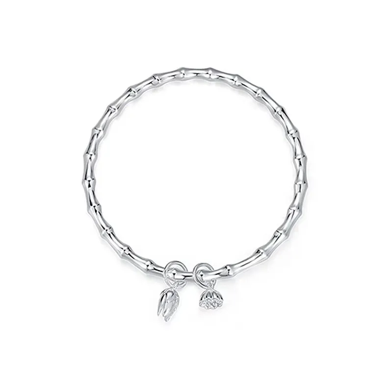 YUOFFICIAL 999 Fine Silver Sterling Silver Bracelets Unisex-0