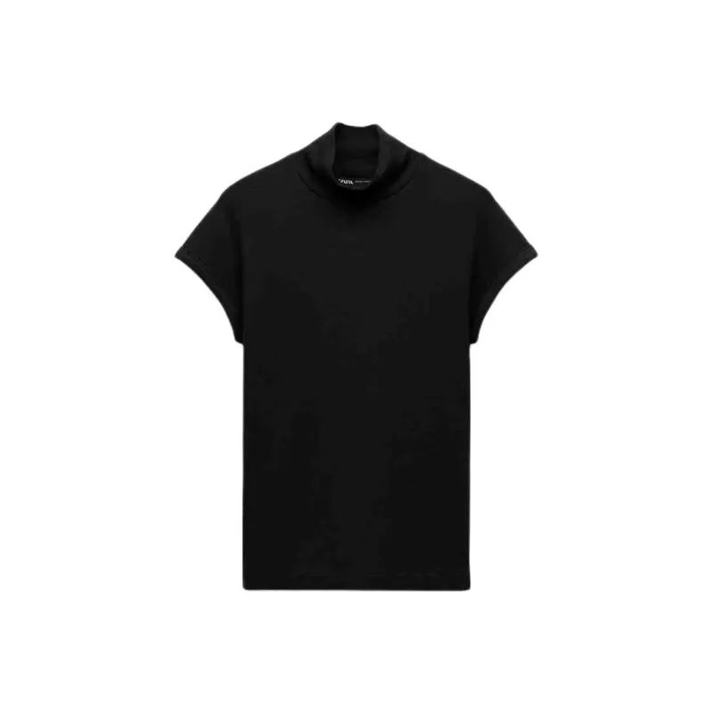 ZARA Drop Shoulder Sleeve T-Shirt Women's-0
