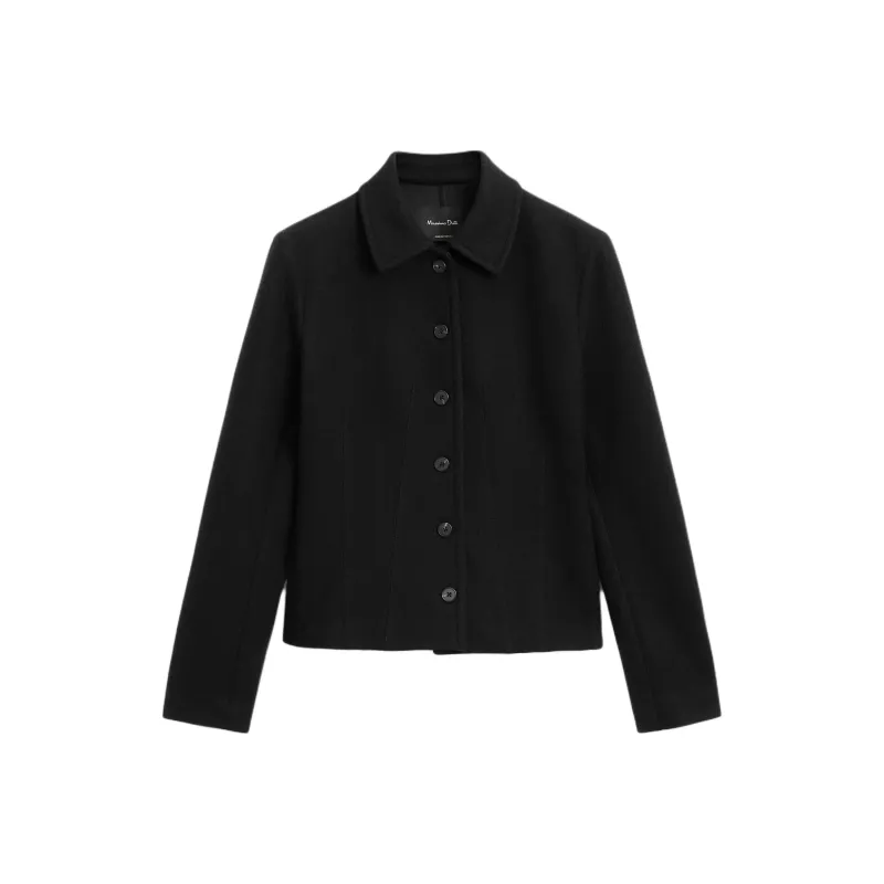 Massimo Dutti Jackets Coats Women's Black-0