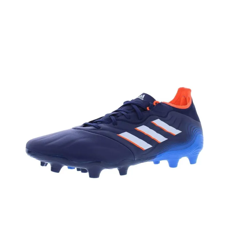 Adidas Performance Anti Slip Wear Resistant Soccer Shoes Men's Blue-0