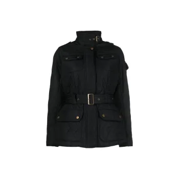 BARBOUR Logo-patch Stand-up Collar Jacket