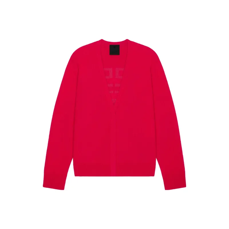 GIVENCHY Cardigan In Cashmere And Silk Knitwear Women's Red-0