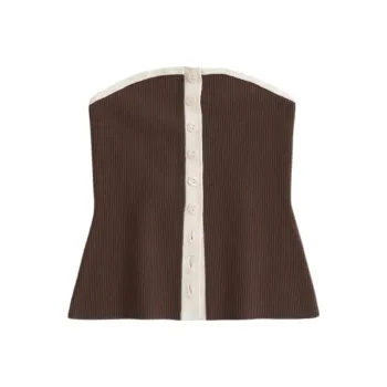 Abercrombie＆Fitch Strapless Top Women's Brown
