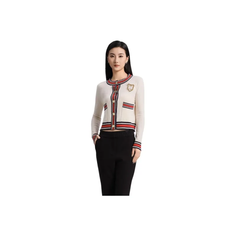 Blood Glitter Cashmere Sweater Women's White-0