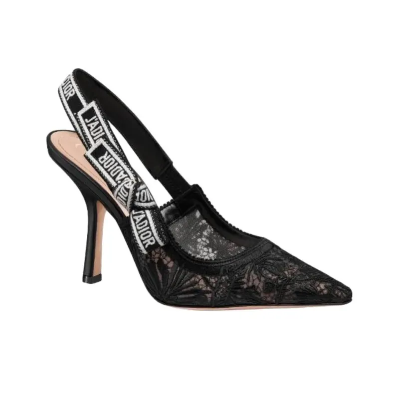 DIOR J'Adior Slim Heel High Heels 10cm Women's Black-2