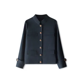 Wbwq Jackets Coats Women's Navy Blue
