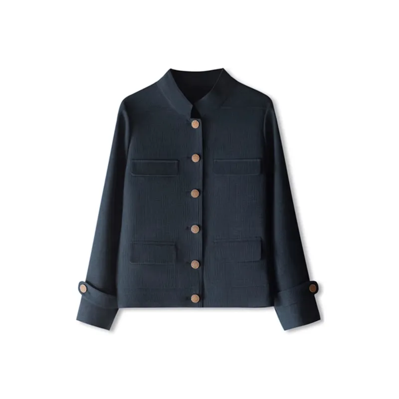Wbwq Jackets Coats Women's Navy Blue-0