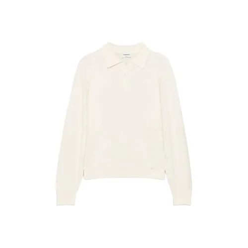 ARITZIA Sunday Best Tai Polo Sweater Polo Shirt Women's Light Birch/Light Birch