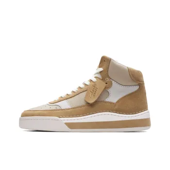 Clarks CraftCourt Top Abrasion Resistant High Top Skateboard Shoes Men's Sand
