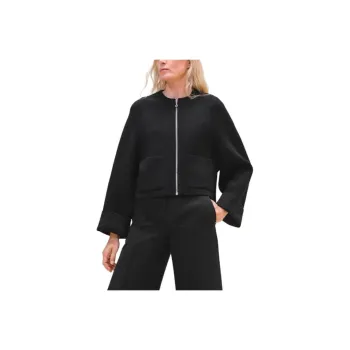 HERMES Jackets Coats Women's Black