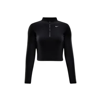 Nike Sportswear Phoenix Plush Women's Slim Long Sleeve Cozy Fleece 1/2 Zip Top