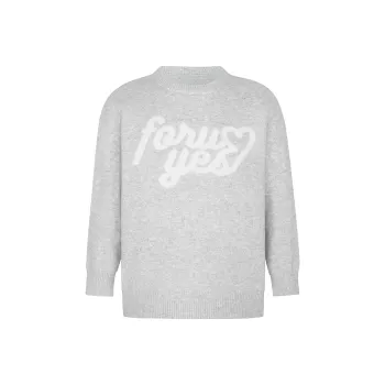 FORUYES Knitwear Women's Heather Gray