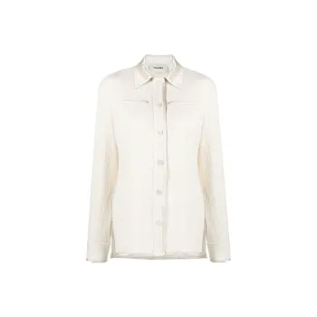 NANUSHKA Satin collar Long sleeved Shirt