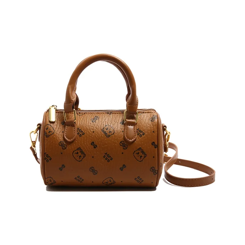 Yalu PU Handbag Women's Black/White/Pink/Brown-18