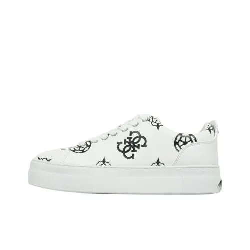 GUESS Gianele Abrasion Resistant Low Top Skateboard Shoes Women's White